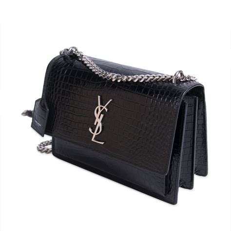 sunset yves saint laurent medium|ysl sunset bag crocodile.